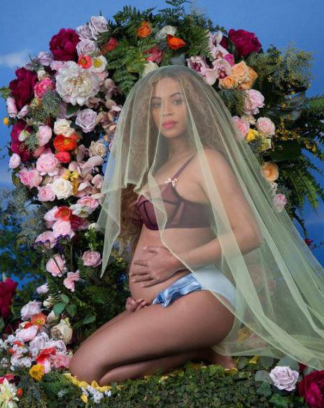  Beyonce apparently posed 'in a pyramid stance' for a photograph she later uploaded to Instagram announcing that she is pregnant with twins