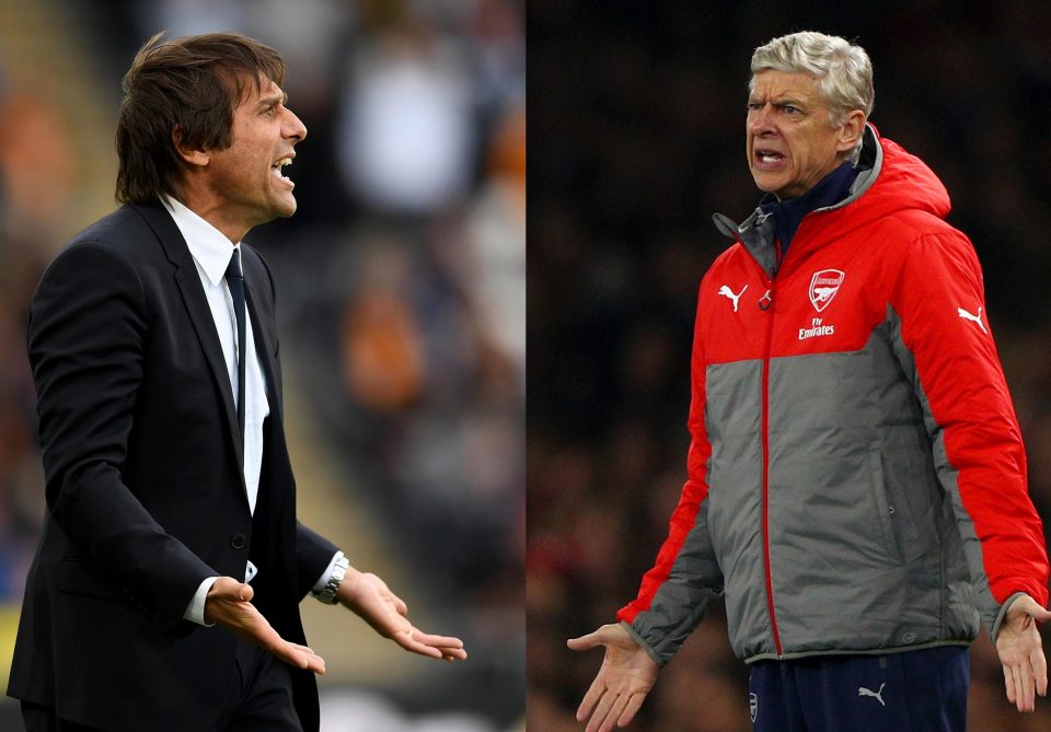 Arsene Wenger has seen Arsenal slide - while Antonio Conte has made Chelsea almost invincible 