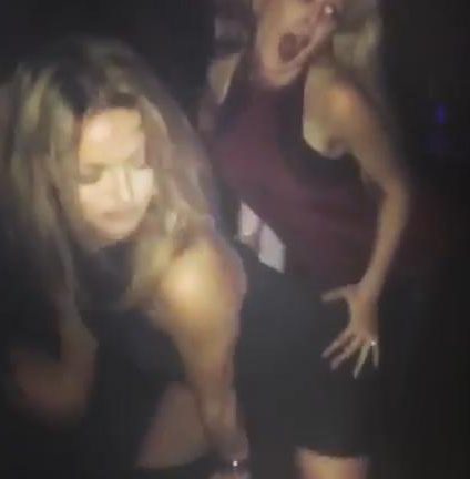  OLA JORDAN and HEIDI MONTAG wowed their partners and CBB co-stars James Jordan and Spencer Pratt by grinding on each other at London’s Libertine club