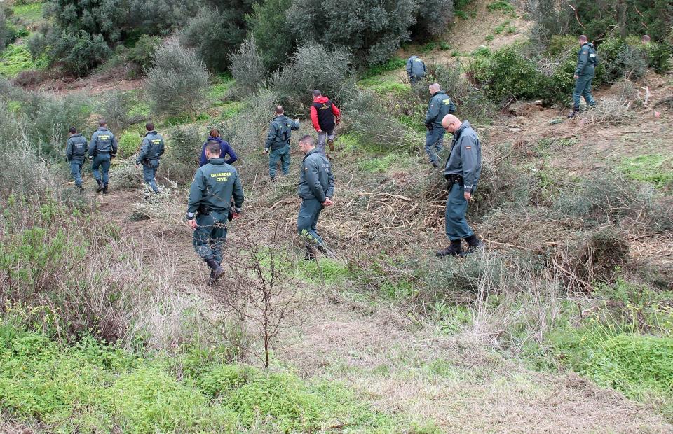  A team of 20 Civil Guard officers and diggers took part in the search operation