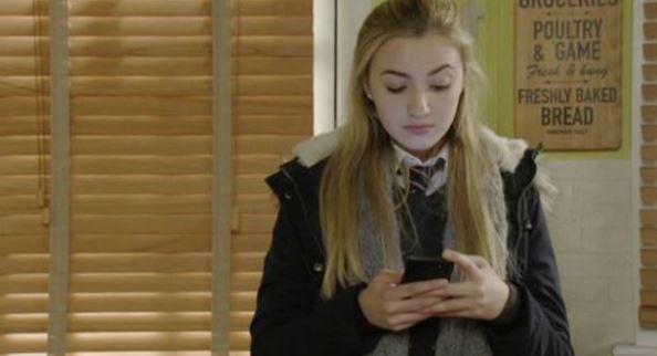  In Thursday night's EastEnders Louise Mitchell betrayed Bex Fowler by sending naked pictures of ex-boyfriend Shakil Kazeemi from her phone