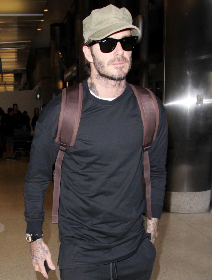  David Beckham jets off to support his wife Victoria