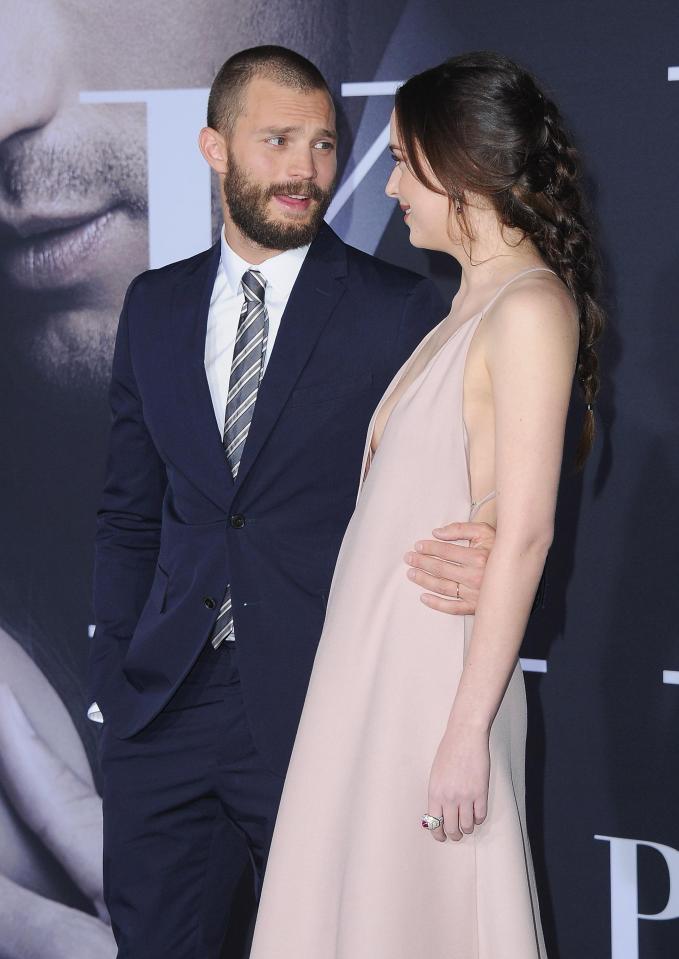  The pair star as Christian and Ana in the upcoming flick