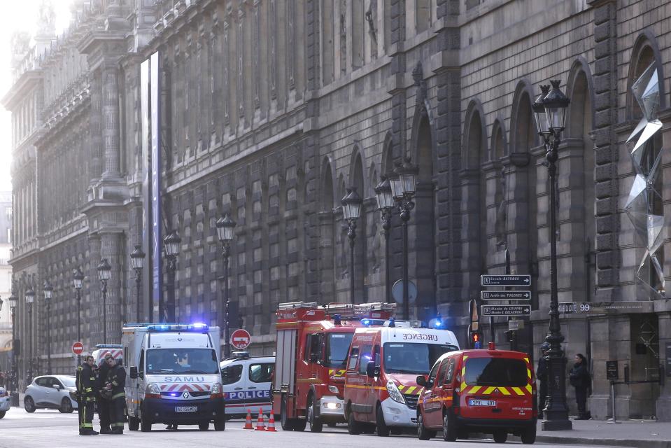  Emergency services are on the scene following the suspected terror attack