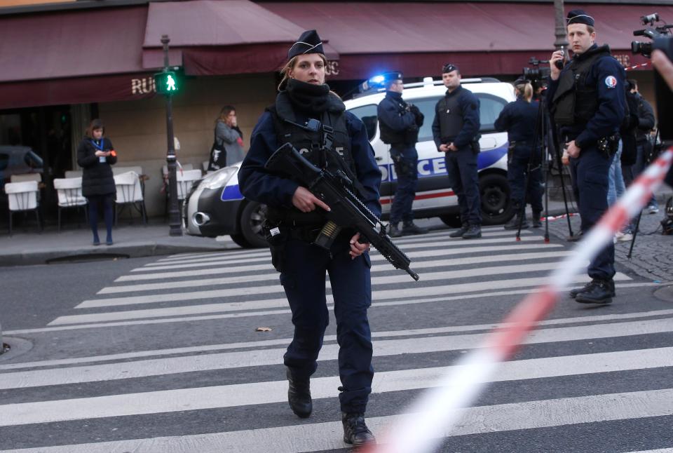  A heavy police presence is still in Paris, where roads have been shut