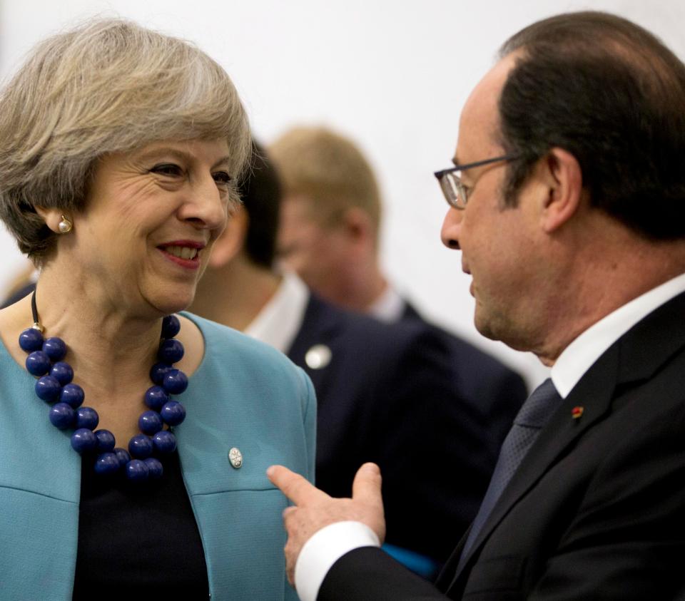  Theresa May held talks with other EU leaders in Malta today