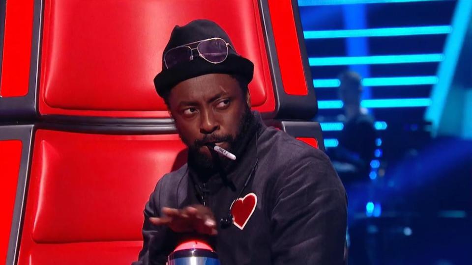  Will.I.Am was made to pay for his jokey behaviour after he accidentally pushed his red button for an act he didn't want on The Voice