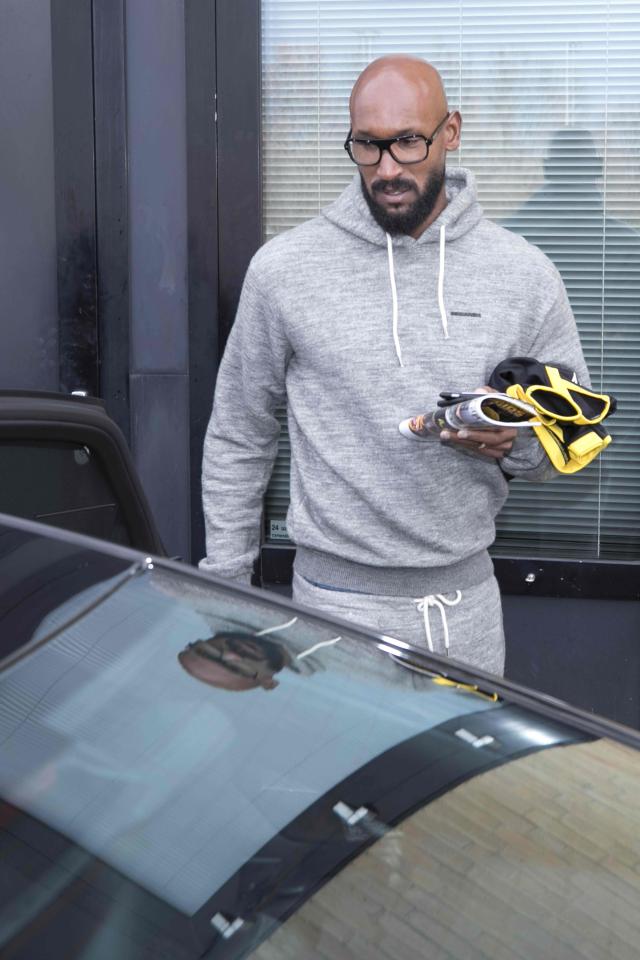 Anelka arrives at Roda's ground to start his first day as the club's consultant