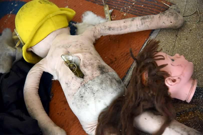  Terrorists in Aleppo wired up grenades to children's dolls