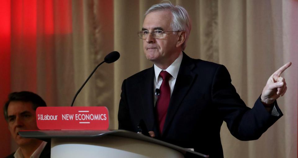  John McDonnell said once Brexit issues had calmed down, his party could enjoy a poll bounce