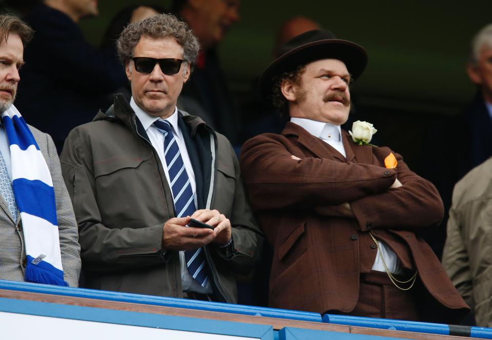  Will Ferrell and John C. Reilly watched the Chelsea vs Arsenal game at Stamford Bridge