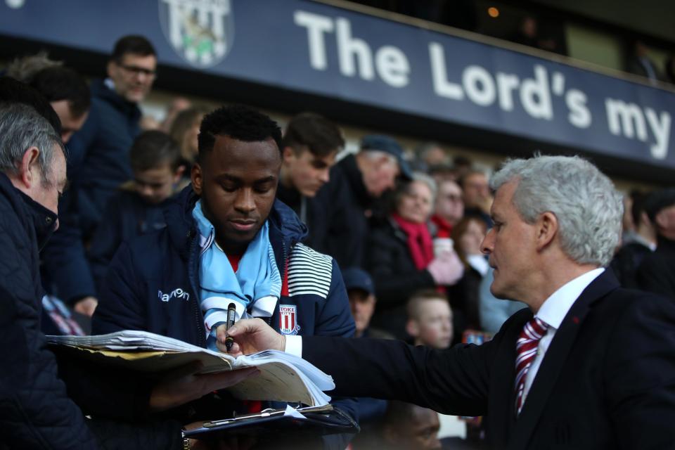 Mark Hughes and Saido Berahino