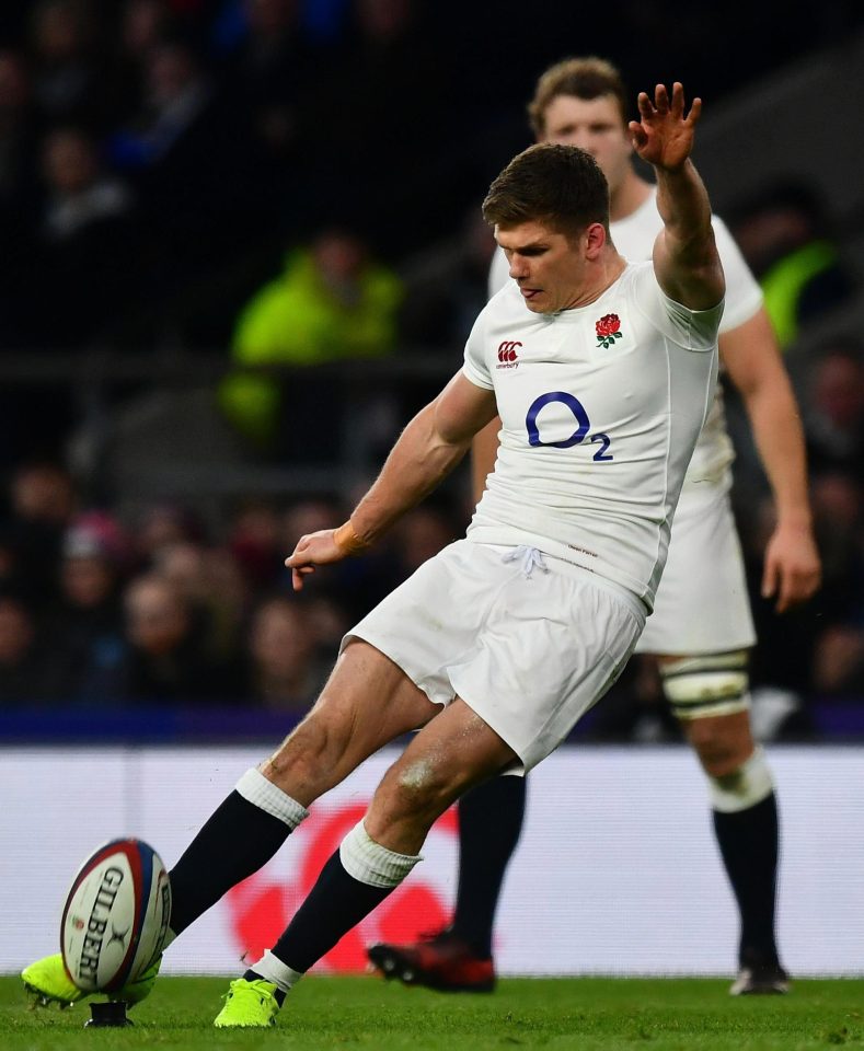 Owen Farrell made sure any French mistakes were punished 