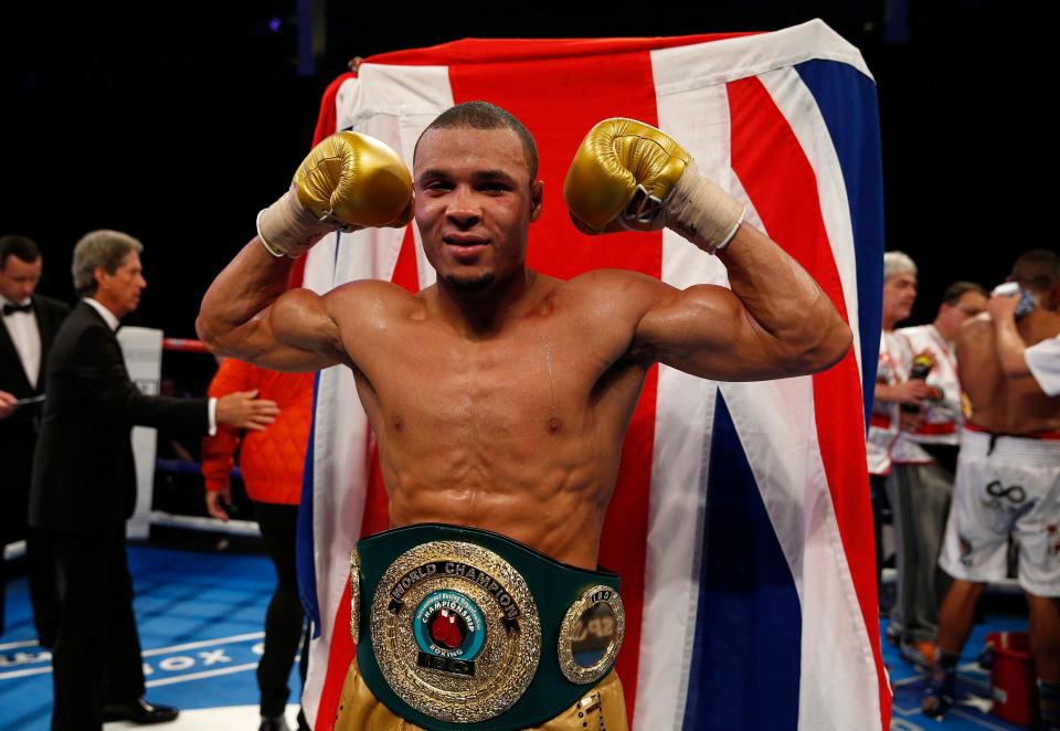  The boxer draped in the British flag