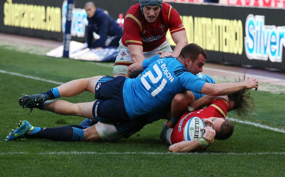 Liam Williams was agonisingly close to scoring a fourth try in the dying seconds