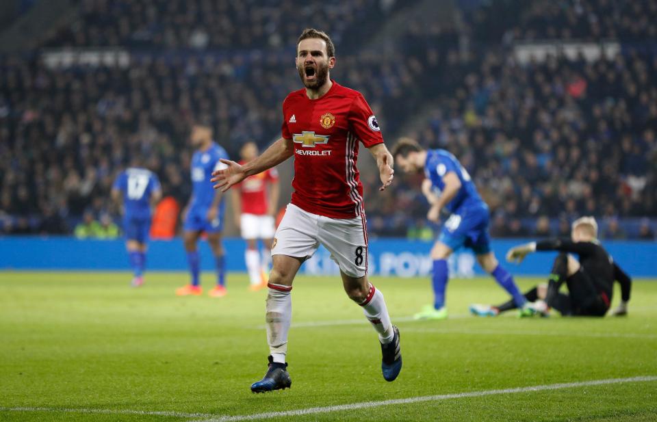  Mata made the most of his reprieve by scoring Man United's third goal