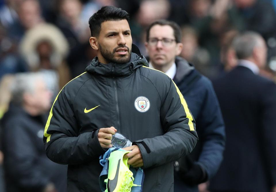  Sergio Aguero has grown frustrated with a lack of first-team action in recent weeks