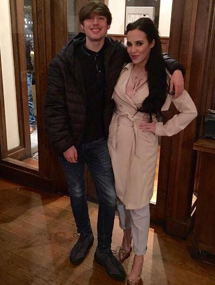 Stephanie Davis showed off her post-pregnancy glow as she celebrated her brother Jordan's birthday