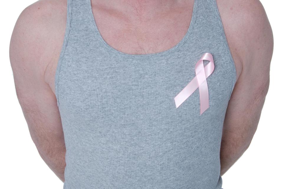  Men can get breast cancer, but the chances are much less than with women