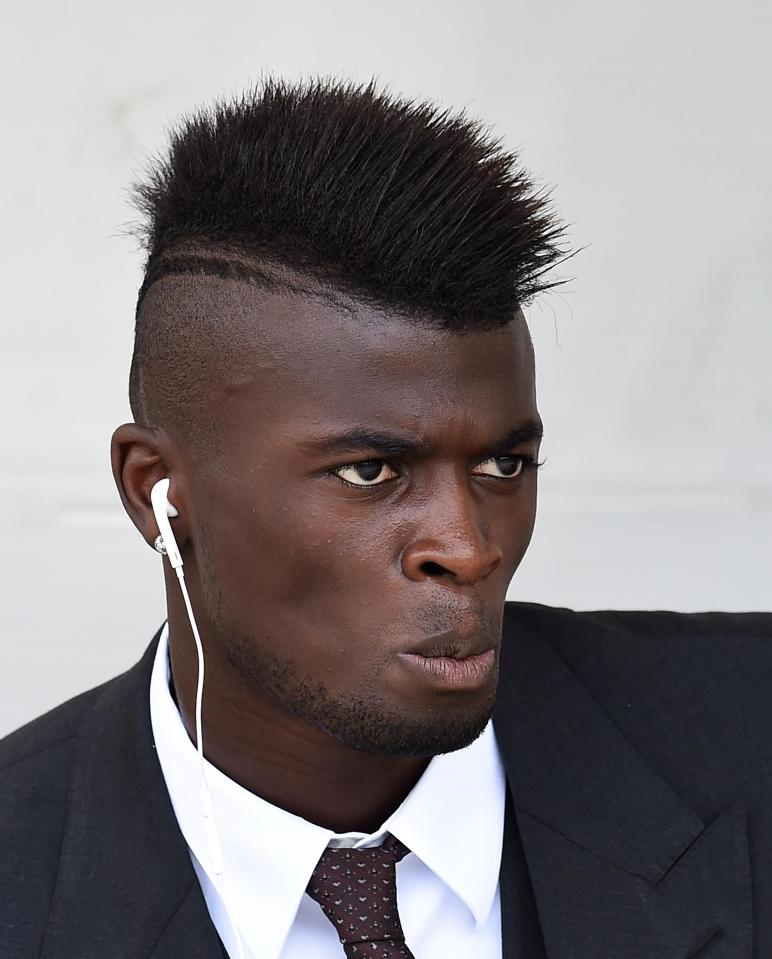 Another of the numerous wacky hairstyles M'Baye Niang is now famous for