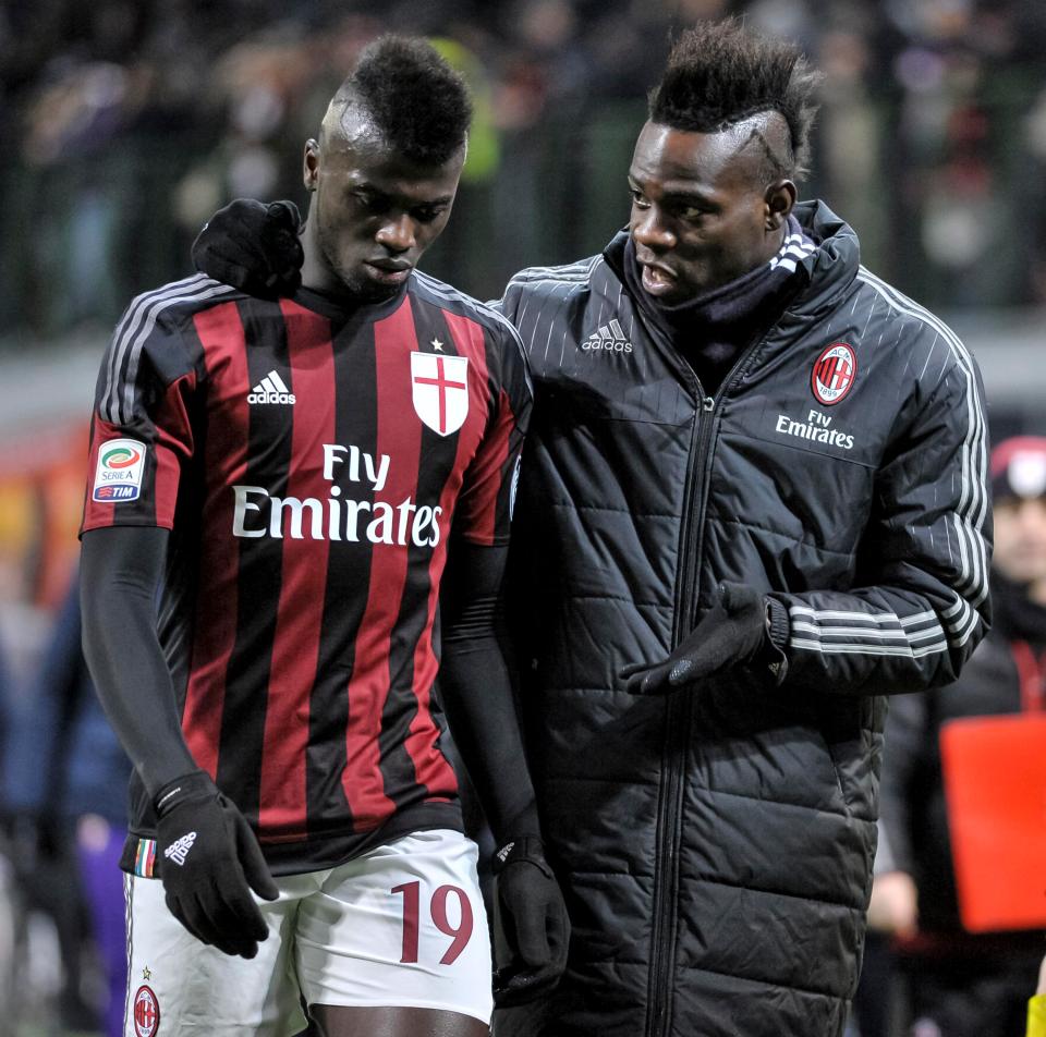 M'Baye Niang scapped with Mario Balotelli in training ground while at Milan