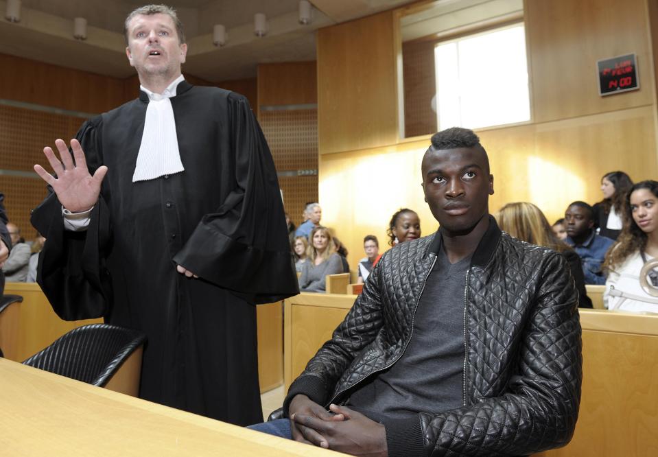 M'Baye Niang in court as he faced trial after car crash while at Montpellier