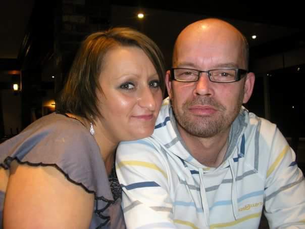  Troy Hawkins, 51, pictured with his partner Angela Ward, 46, bought the jar before Christmas