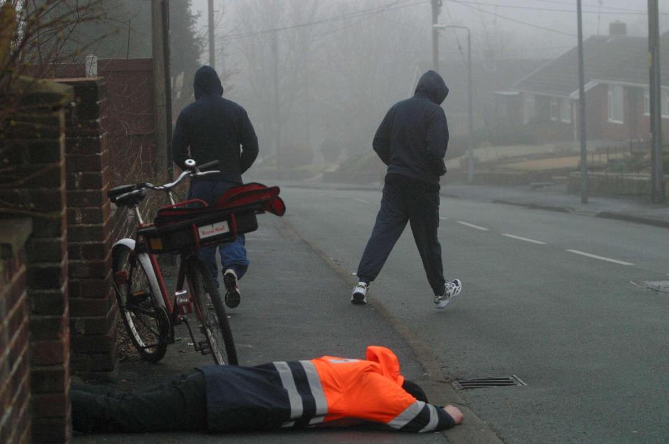  Police have staged a reconstruction of the murder of Paul Savage in 2003 in Mold