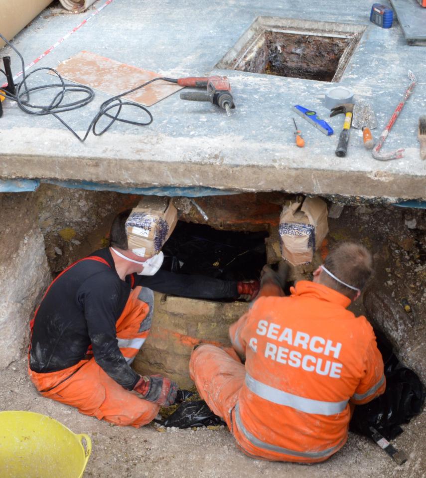  Search and rescue teams recovered Helen's body from a cesspit beneath the garage