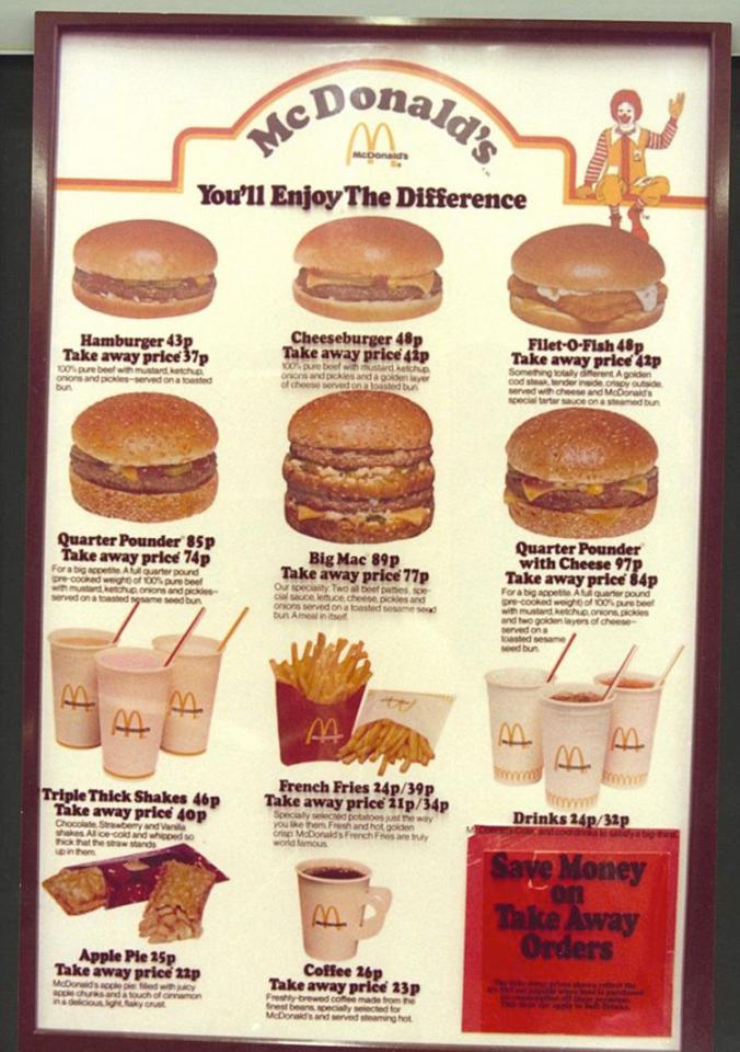  As the popular fast food franchise flourished, they were forced to expand their simple menu