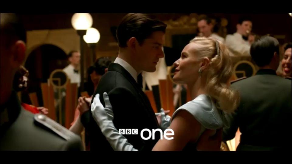 Characters Detective Douglas Archer and journalist Barbara Barga try to dance away their troubles in SS-GB