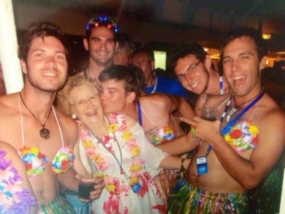  This grandmother is the life and soul of the party on her holiday