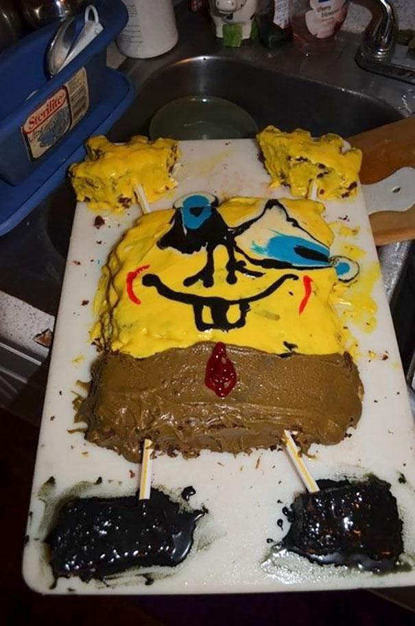 What happened to poor SpongeBob?