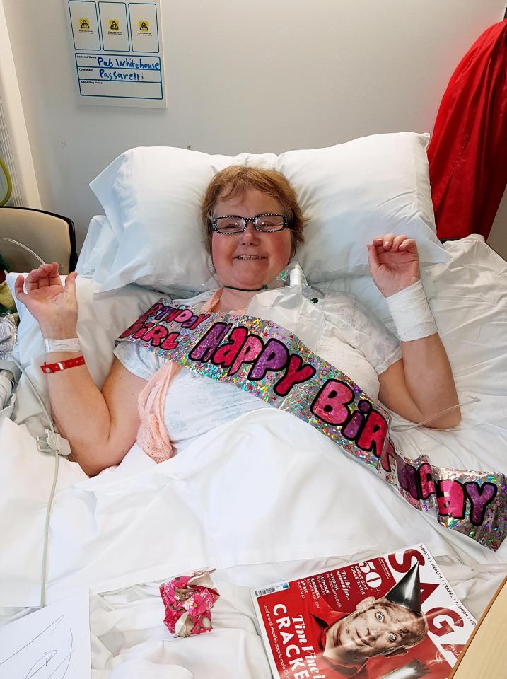  The mum celebrated her 62nd birthday in hospital, but didn't live to see her 63rd