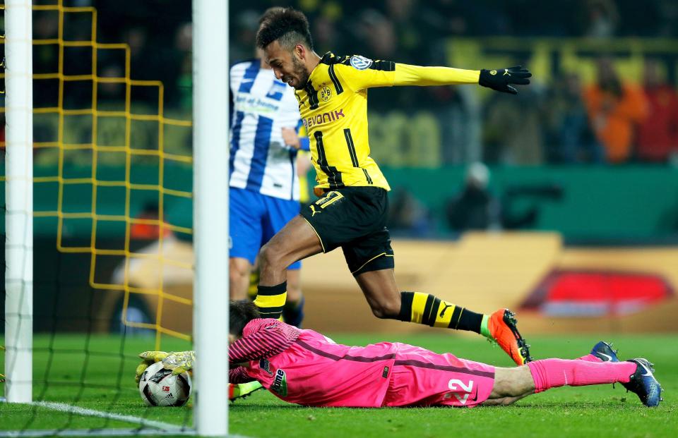  Pierre-Emerick Aubameyang is a £65m target of both City and Liverpool