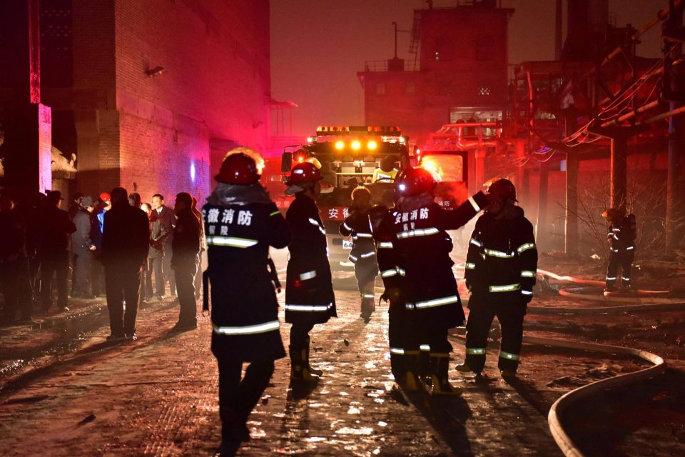  Hundreds of firefighters tackled the blaze throughout the night