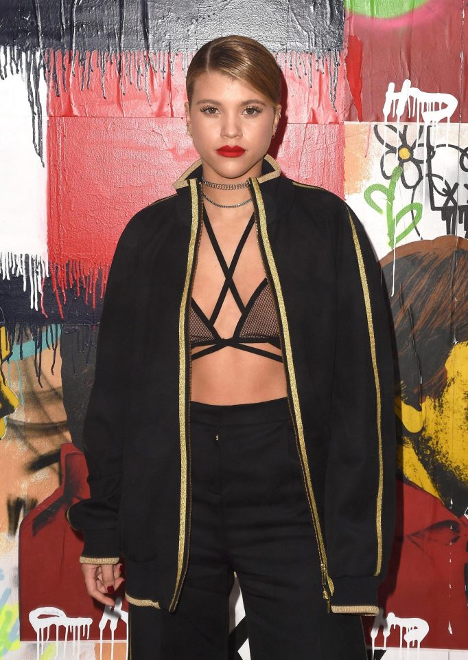  Sofia Richie wore a daring outfit to the Tommy Hilfiger fashion show