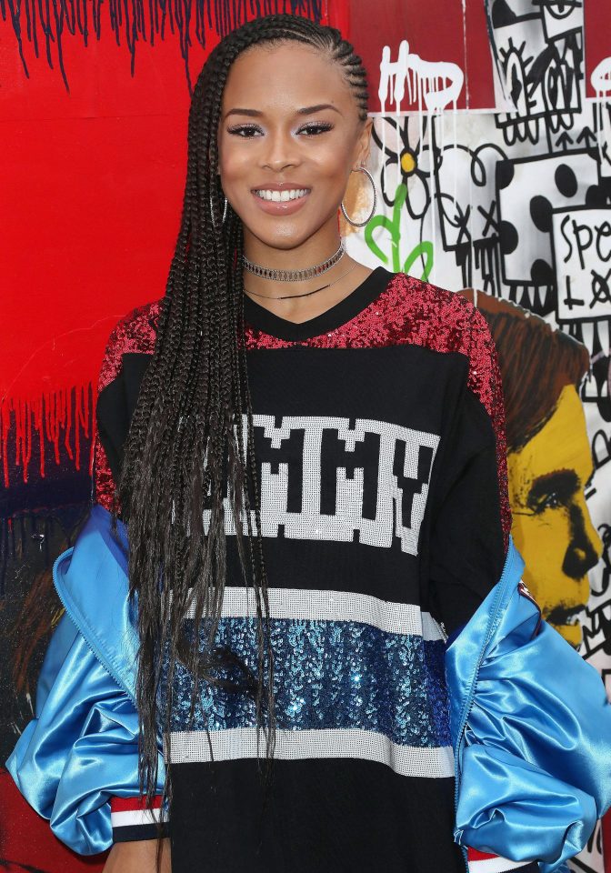  Empire Actress Serayah McNeill looked gorgeous in Tommy designs