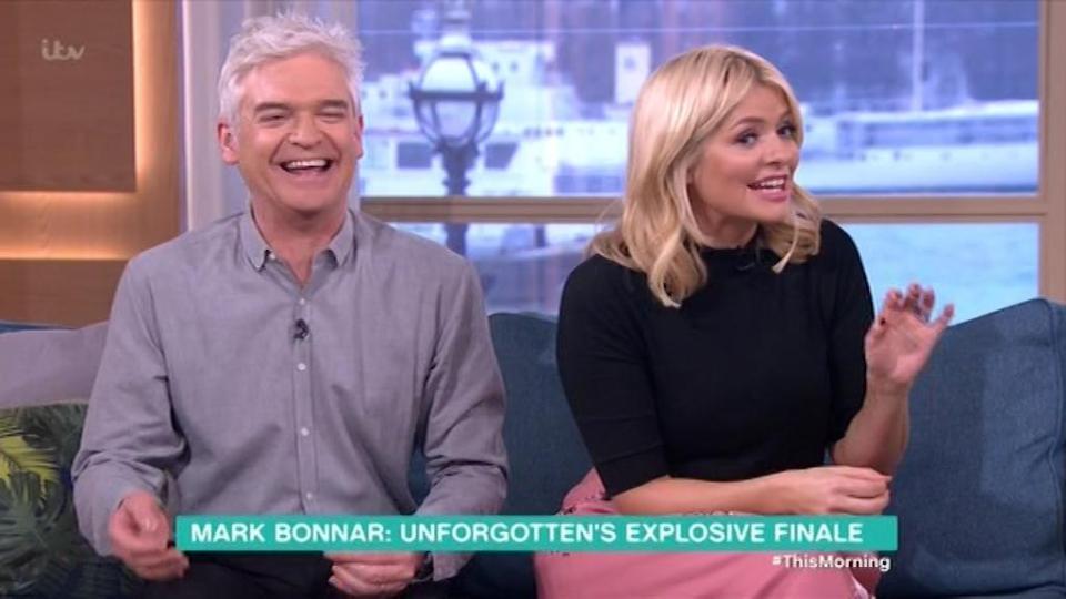  Phillip Schofield found Holly hilarious during the chat