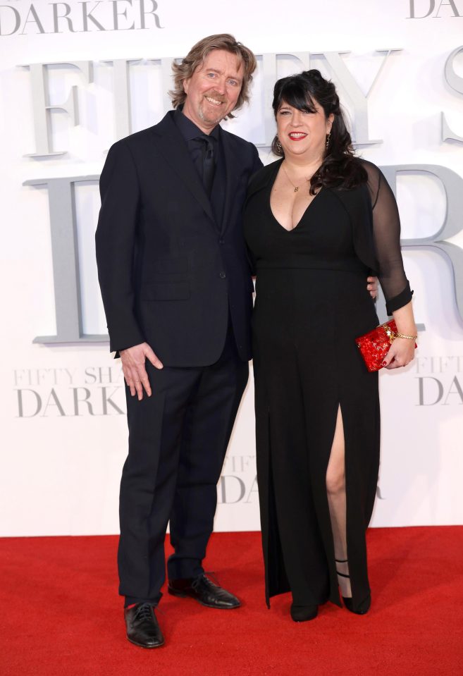  EL James, pictured above with hubby Niall, whose movie about her second book is out this week, made an astonishing £19million last year