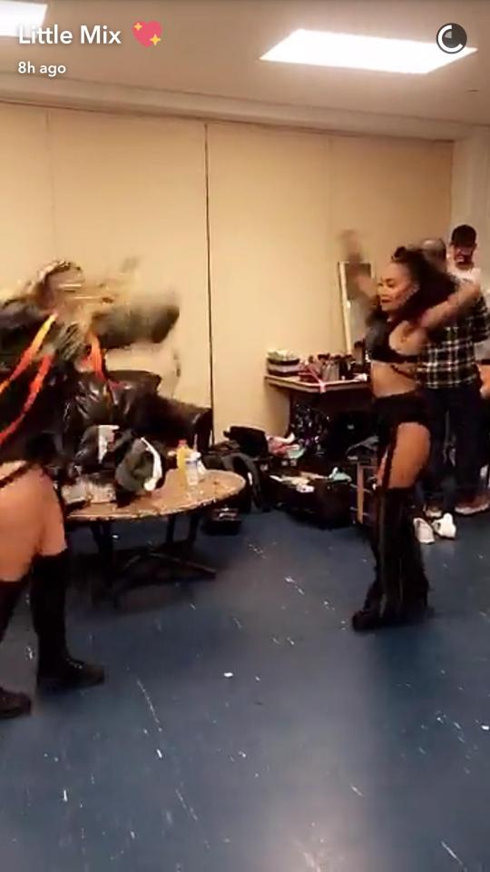  The girls were in Tulsa getting ready to perform