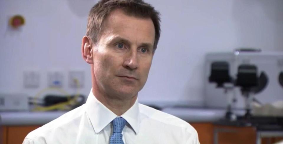  Health secretary Jeremy Hunt under fire due to recent stats