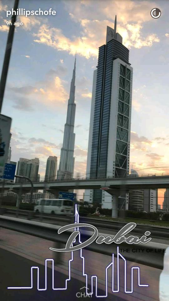  Phillip is currently enjoying a break in Dubai