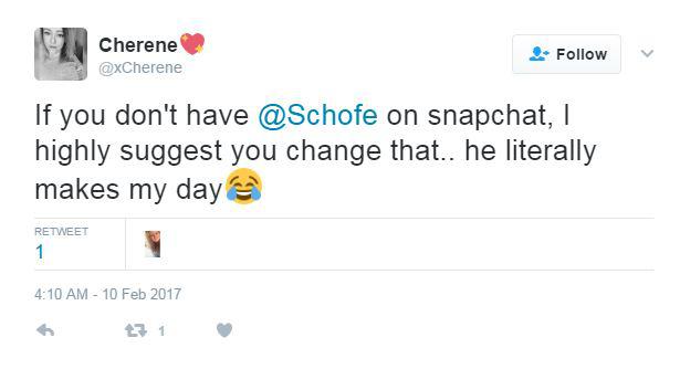  Fans took to Twitter to share their delight with his latest Snapchat post