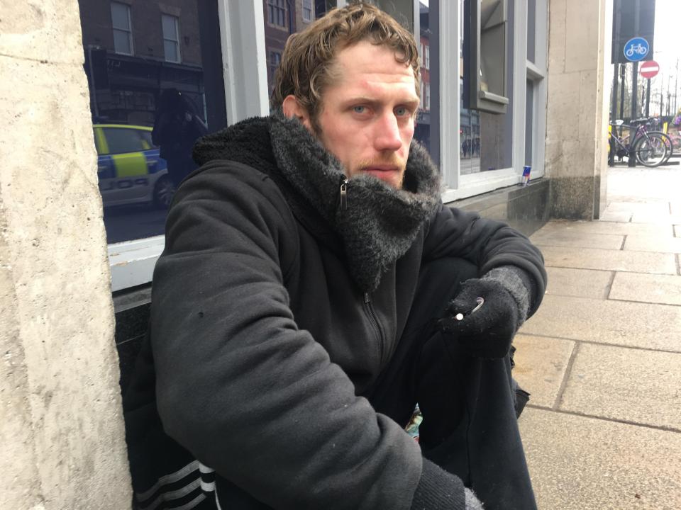  Ryan Davies, who Coyne taunted, has been sleeping rough for three months