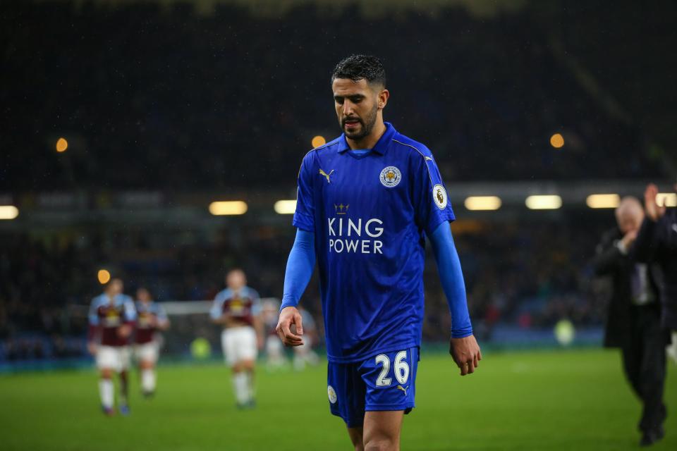  Riyad Mahrez has cut a frustrated figure for the majority of the campaign