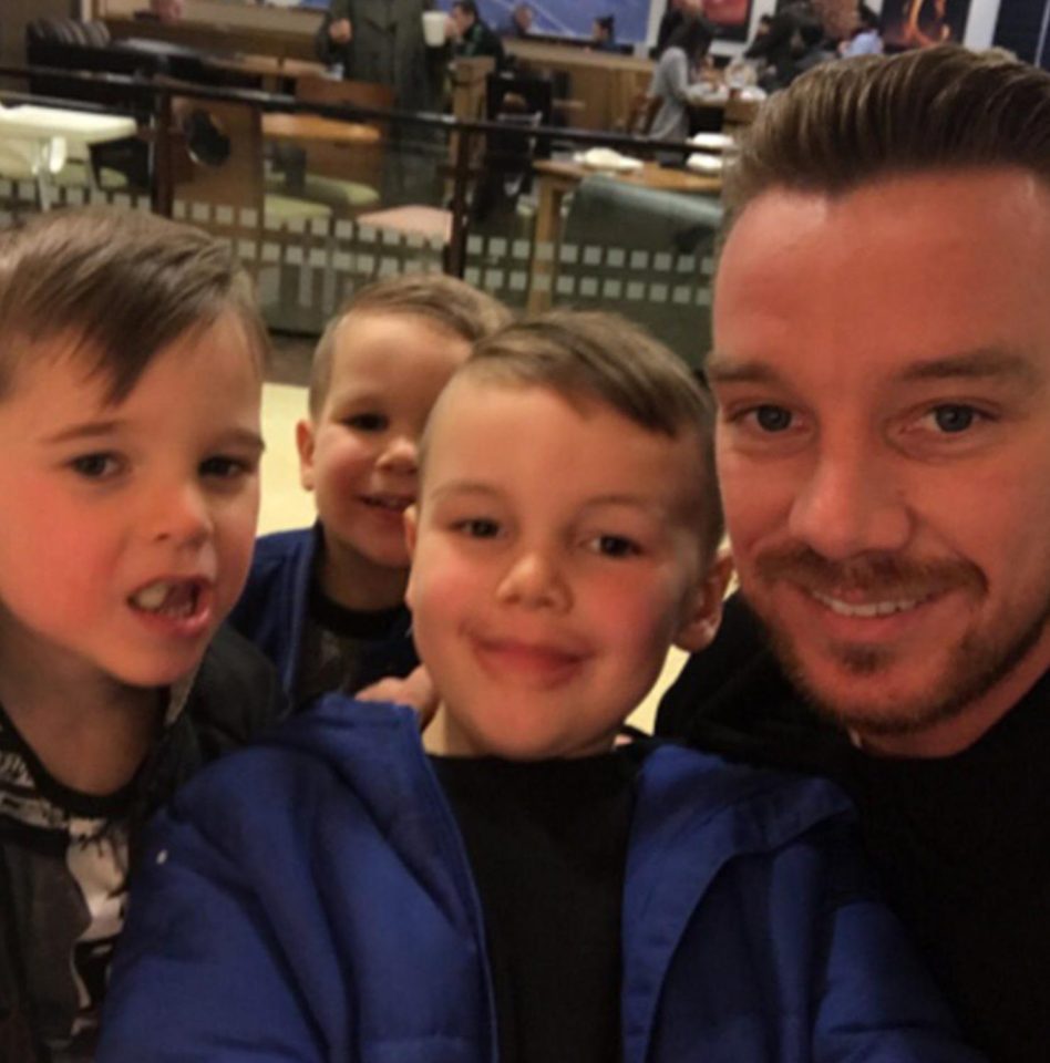  Jamie O'Hara shared a selfie from a service station with his sons this weekend