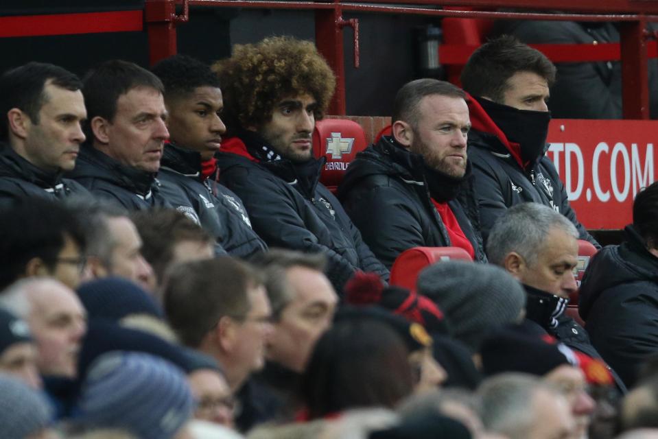  Wayne Rooney may have to get used to life on the sidelines if he wants to stay at United