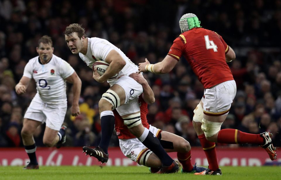 The energetic Launchbury was named the sponsors' Man of the Match