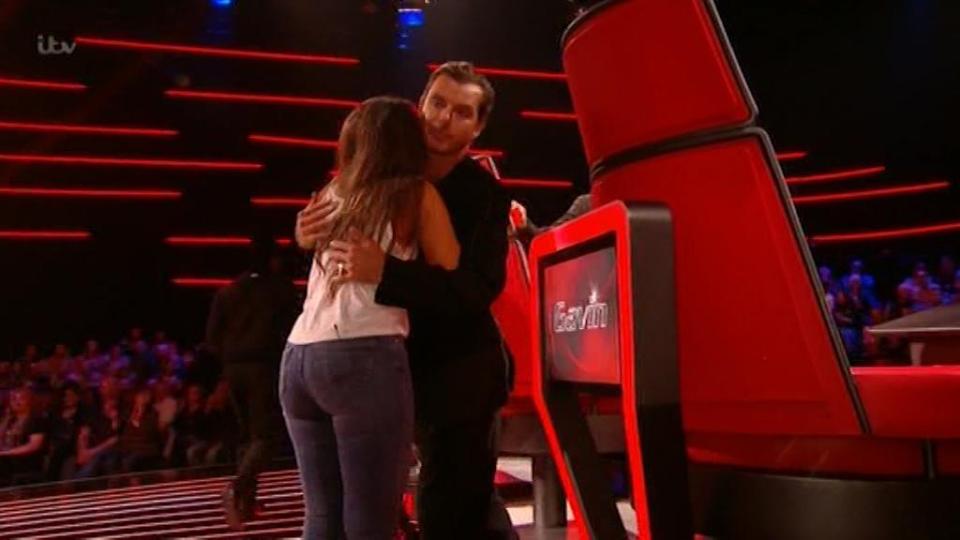  Gavin hugs Ciara after she comes back out